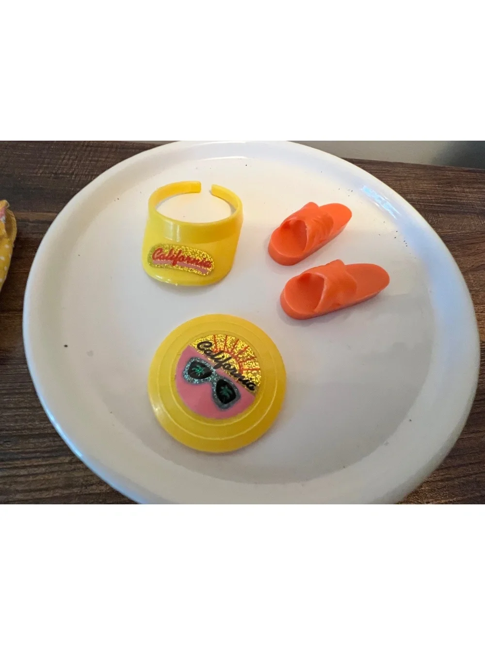 Vintage Set of 5 Ken doll California beach clothing accessories